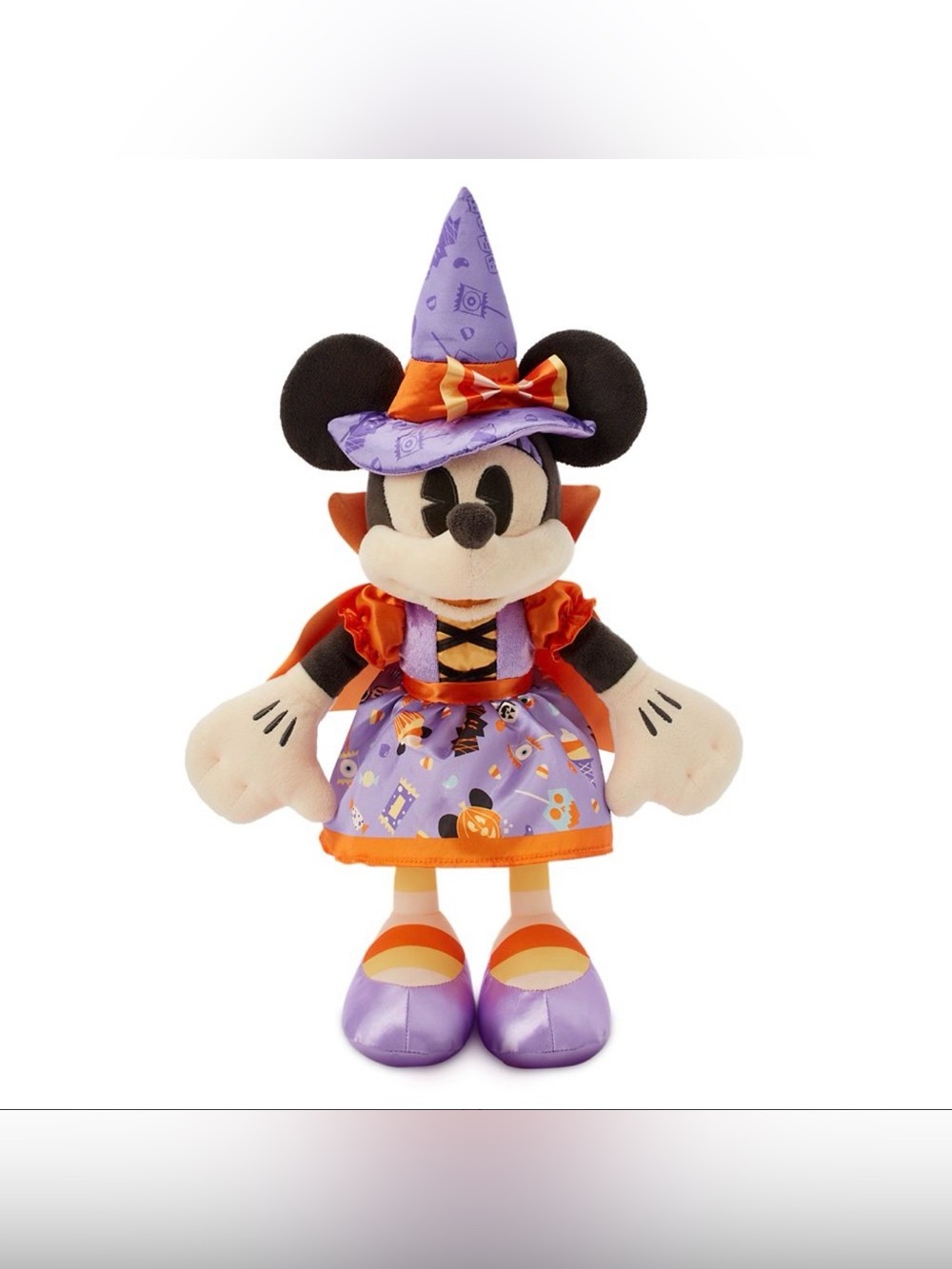 Disney Minnie Mouse Witch Plush Disney Store 2020 EUC
